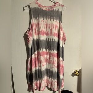 Terra and Sky Summer Dress 2x